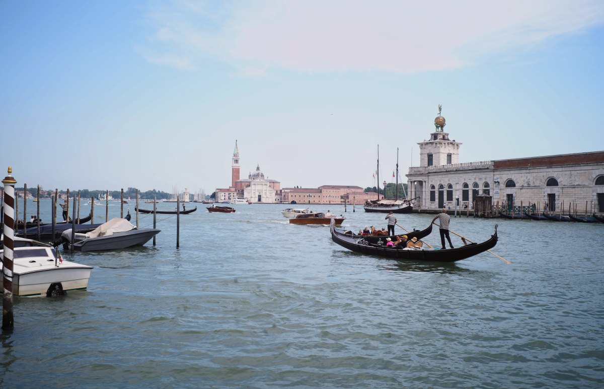 Gondolas on the Venetian lagoon