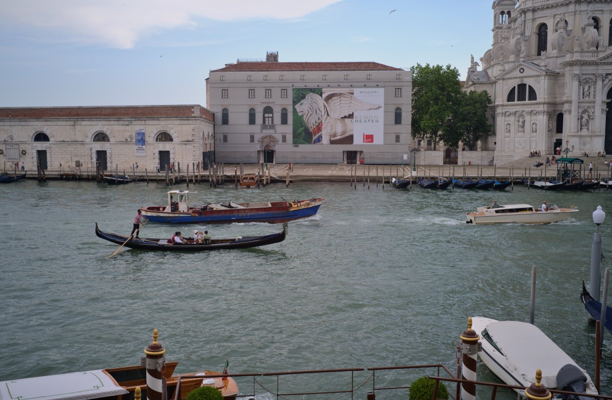 Venice waterfront from the lagoon